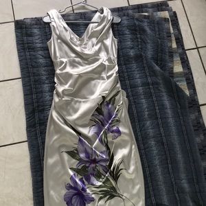 Satin cocktail dress